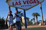 A conhecida placa de boasvindas à Las Vegas, em Nevada, nos Estados Unidos
